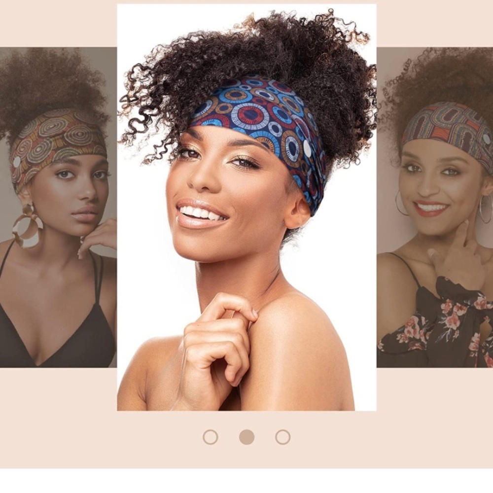 Elastic Headbands Beach Hair Accessories for Women Girls (Simple Patterns) - Picture 6 of 7